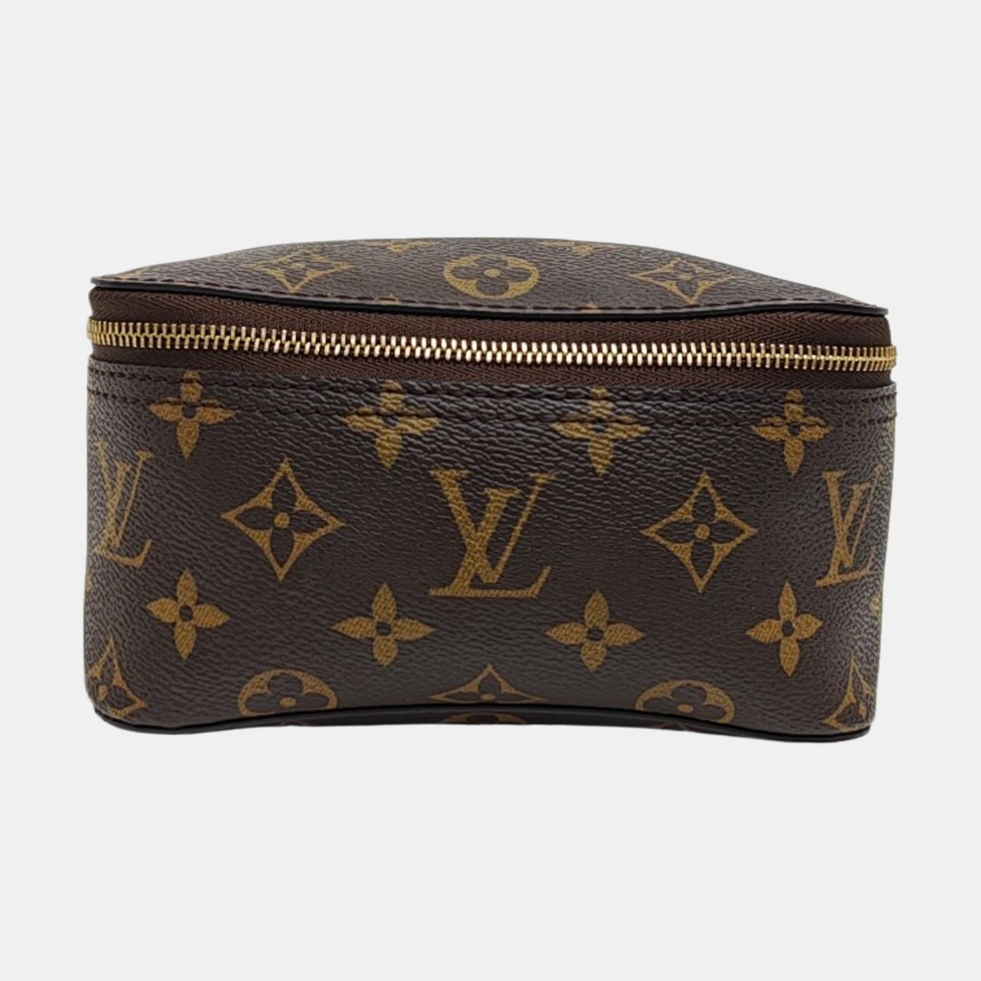 CUBE DE RANGEMENT PM Monogram Coated Canvas Brown