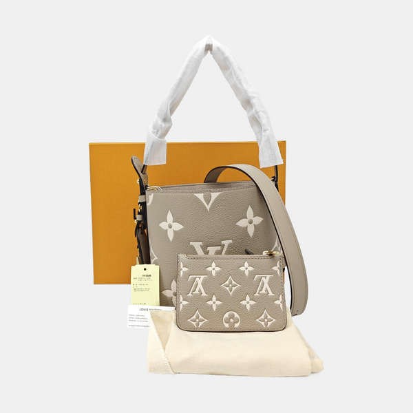 ALL IN BB Monogram Calfskin Gray