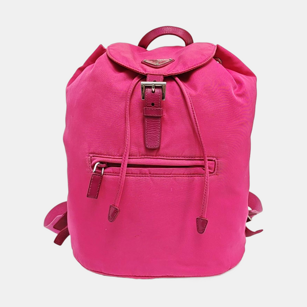 Nylon Backpack Red