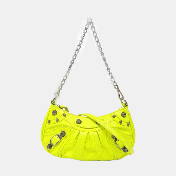 Le Cagole Mini Calfskin Green