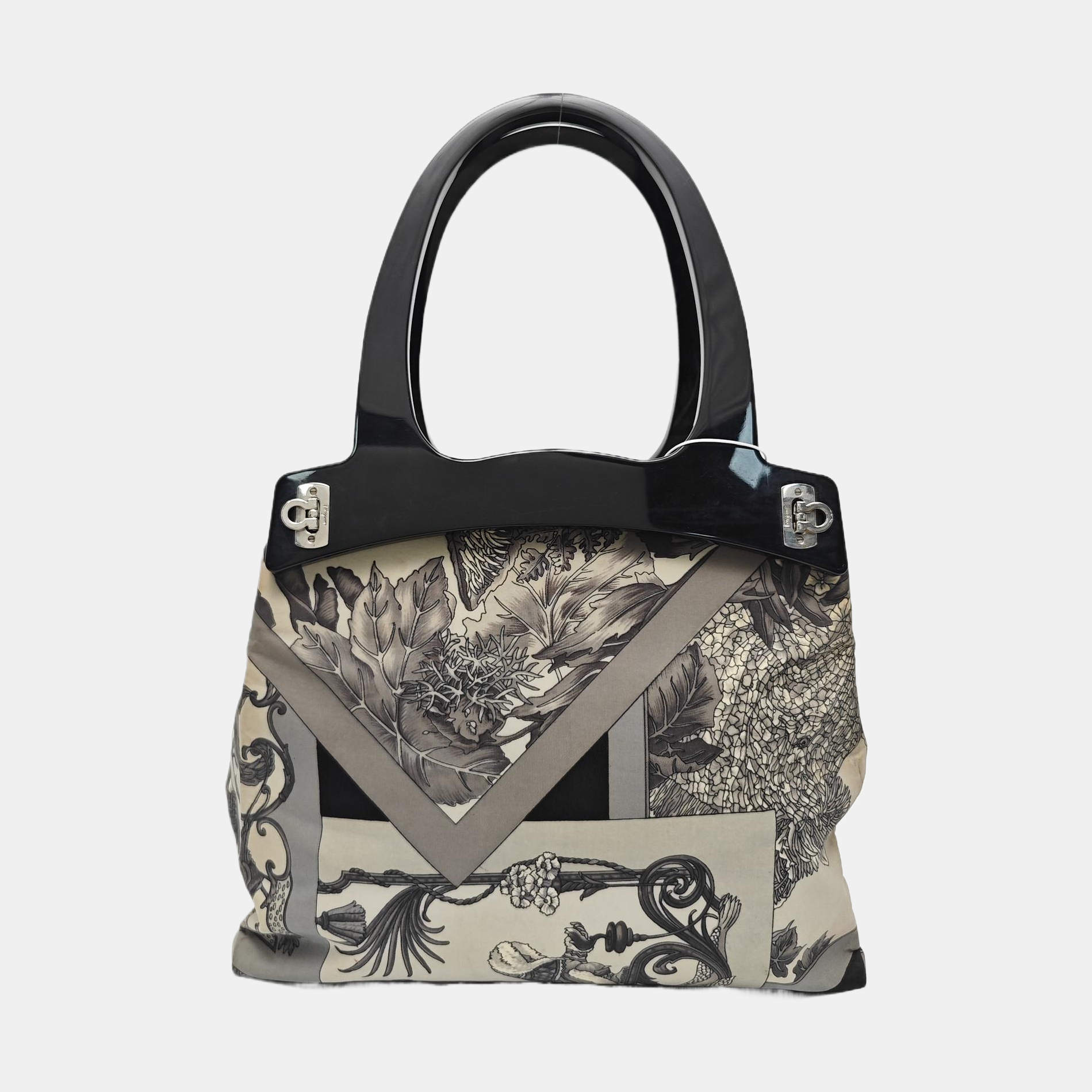 Canvas Top Handle Bag Beige