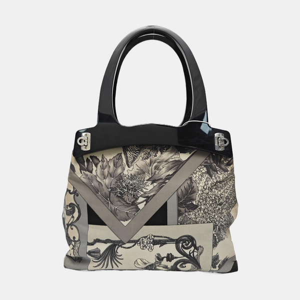 Canvas Top Handle Bag Beige