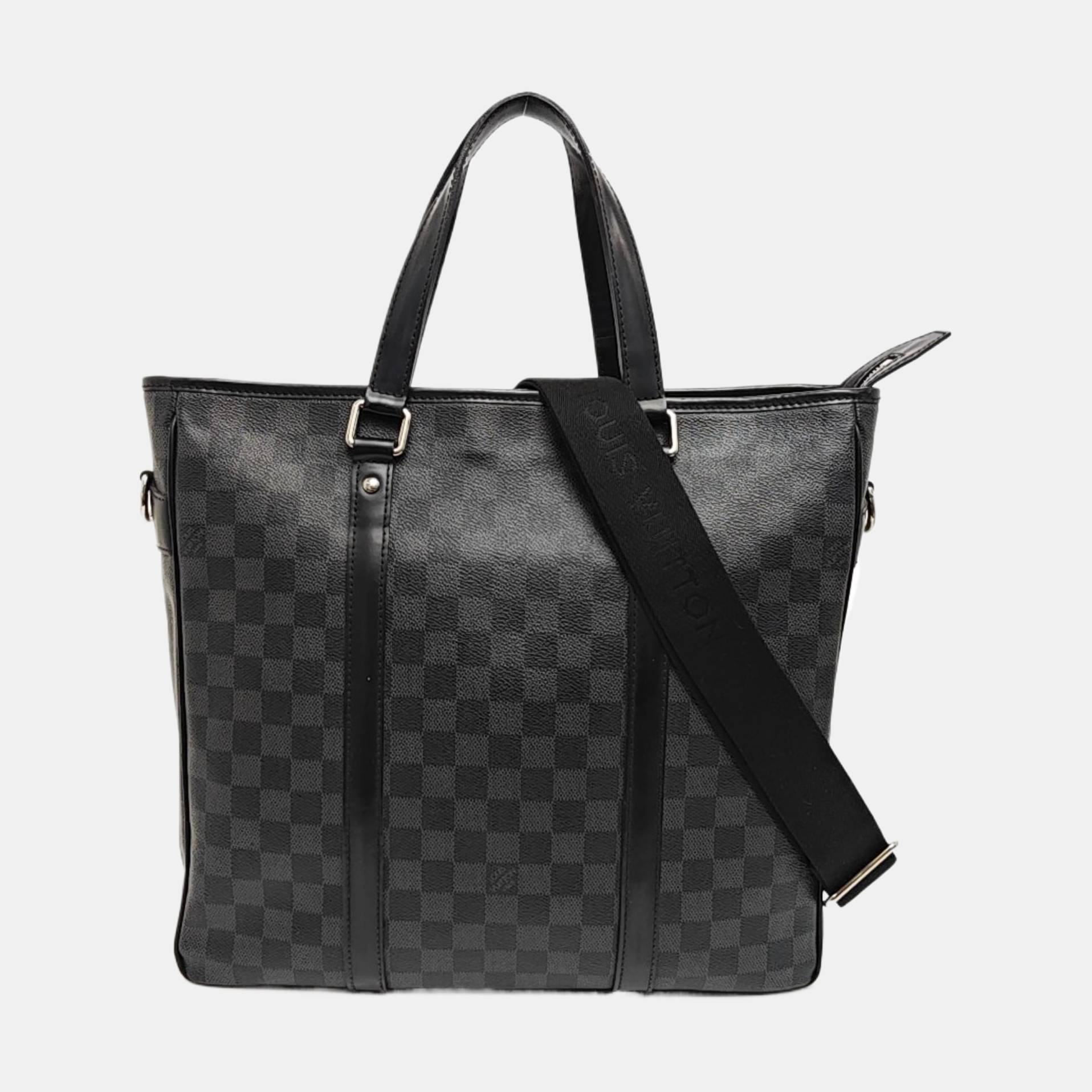 TADAO PM Damier Graphite Coated Canvas Gray