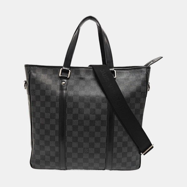 TADAO PM Damier Graphite Coated Canvas Gray