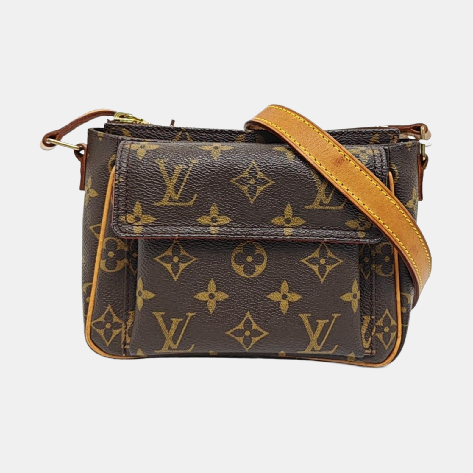VIVA CITE PM Monogram Coated Canvas Brown
