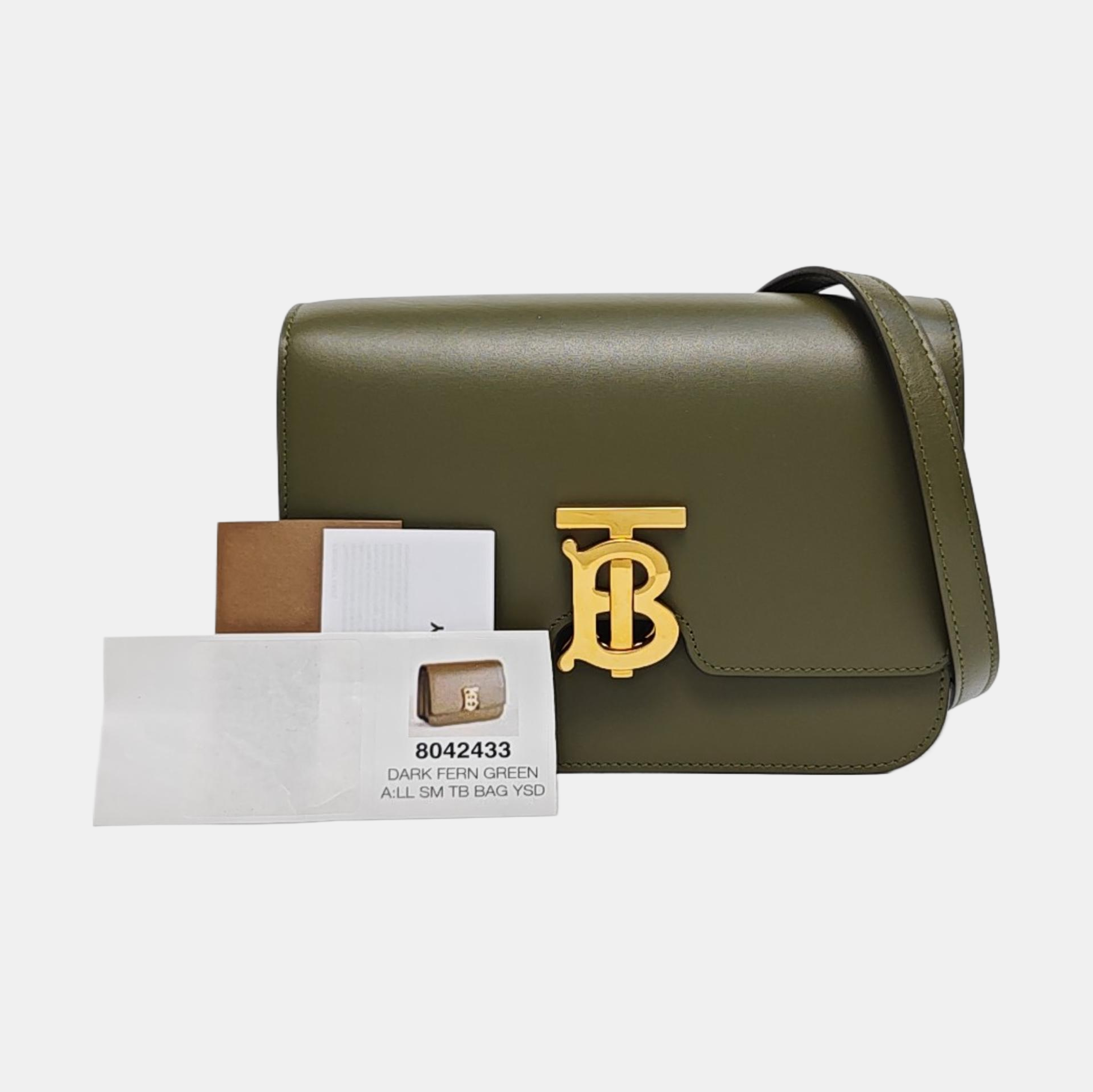 TB Small Calfskin Green
