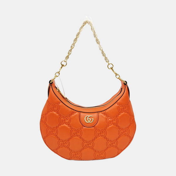 Calfskin Top Handle Bag Orange