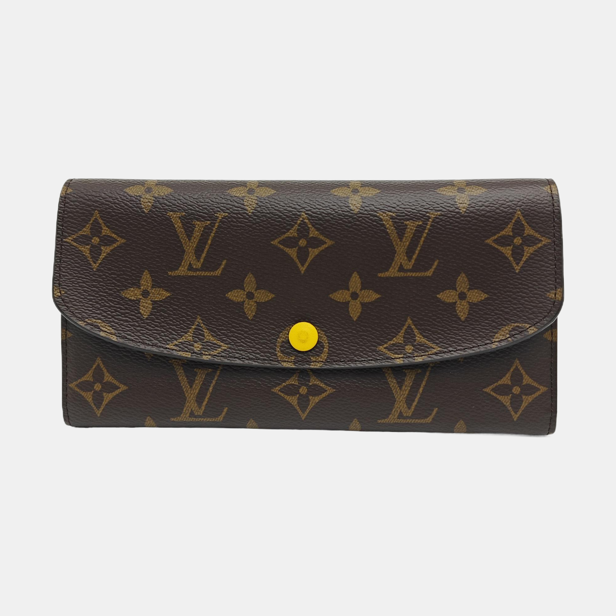 EMILIE Monogram Coated Canvas Brown