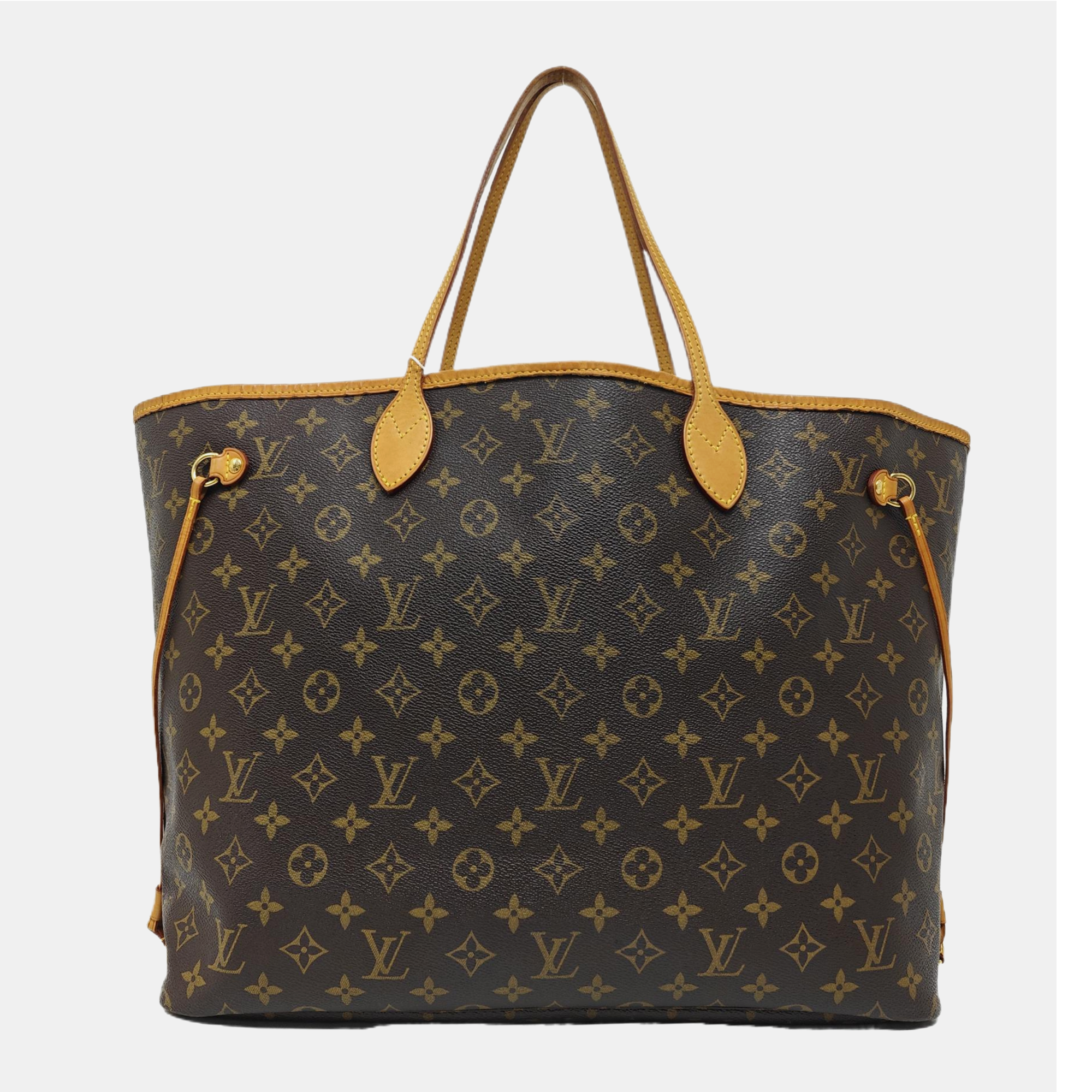 NEVERFULL GM Monogram Coated Canvas Brown