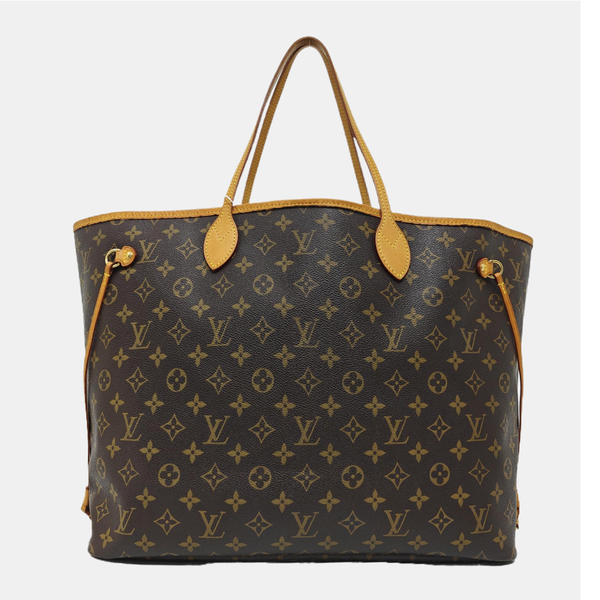 NEVERFULL GM Monogram Coated Canvas Brown