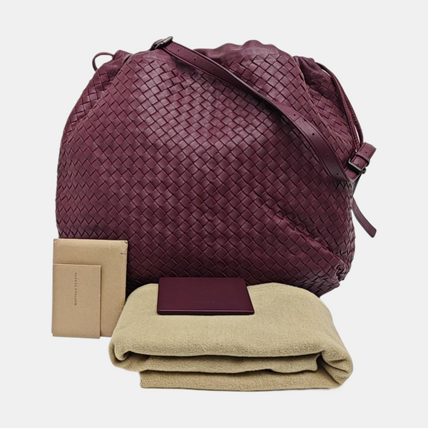 Calfskin Shoulder Bag Purple