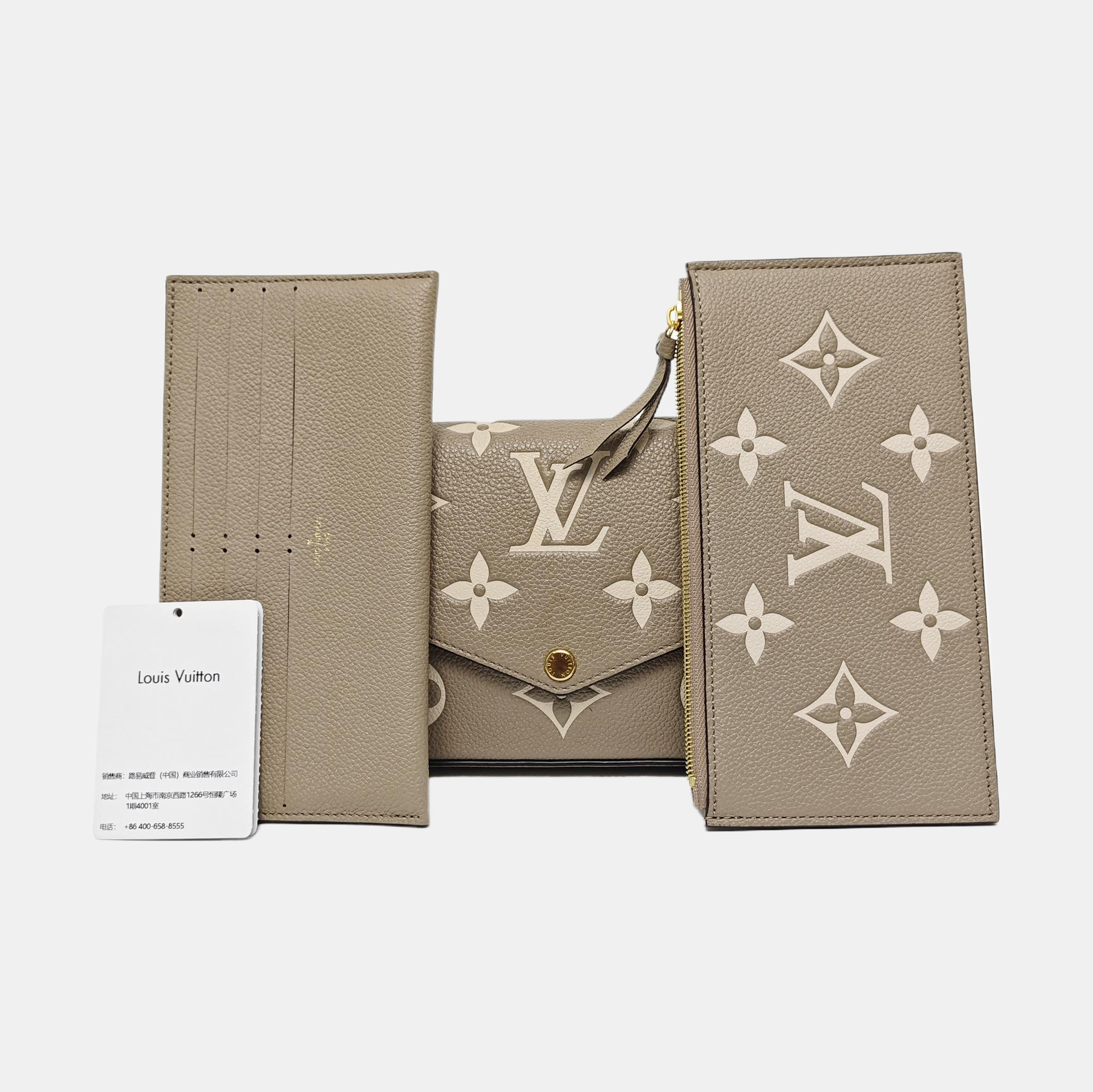 FÉLICIE Monogram Calfskin Gray