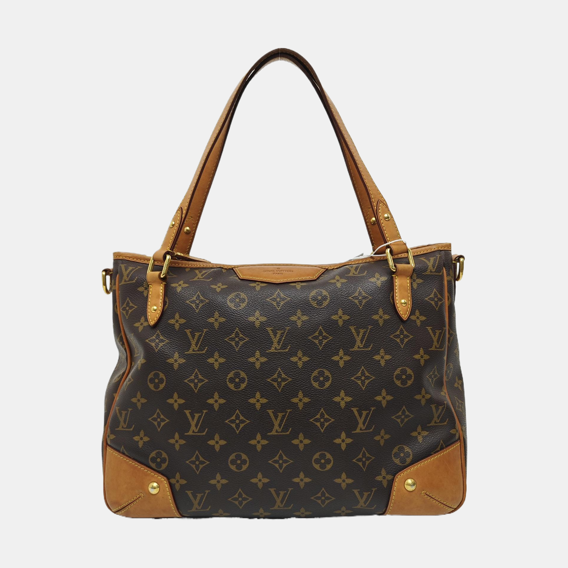 ESTRELA MM Monogram Coated Canvas Brown
