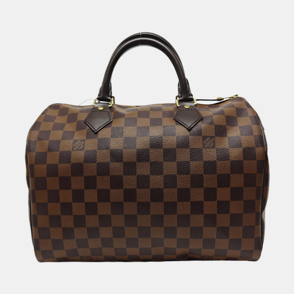 SPEEDY 30 Damier Ebene Coated Canvas Brown