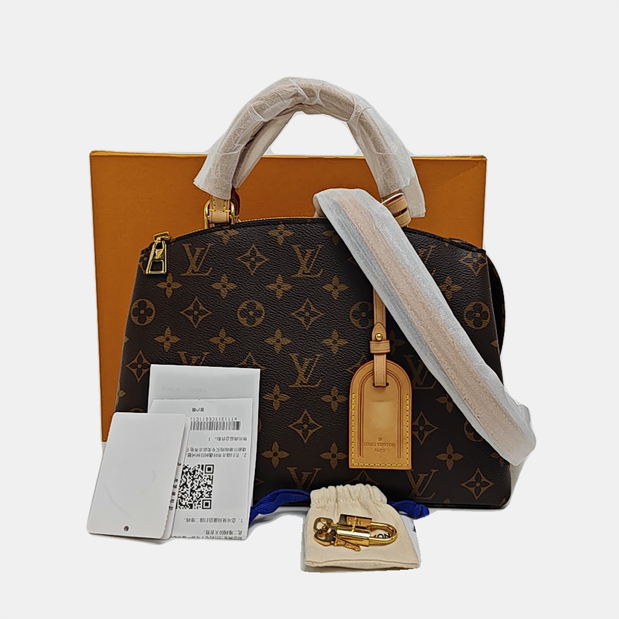 PALAIS PM Monogram Coated Canvas Brown