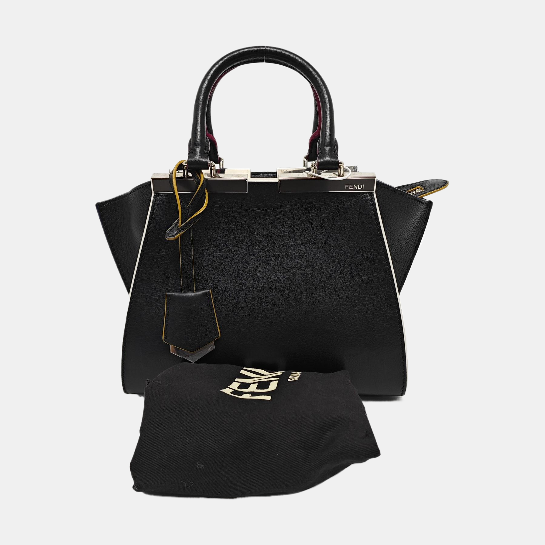 Authenticated pre-owned  3Jours Calfskin Black - Top Handle Bag at Looply