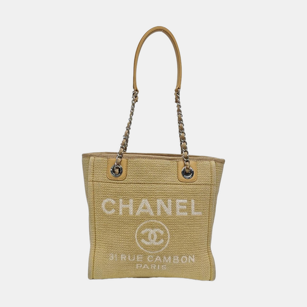 Authenticated pre-owned  DEAUVILLE Canvas Beige - Tote Bag at Looply