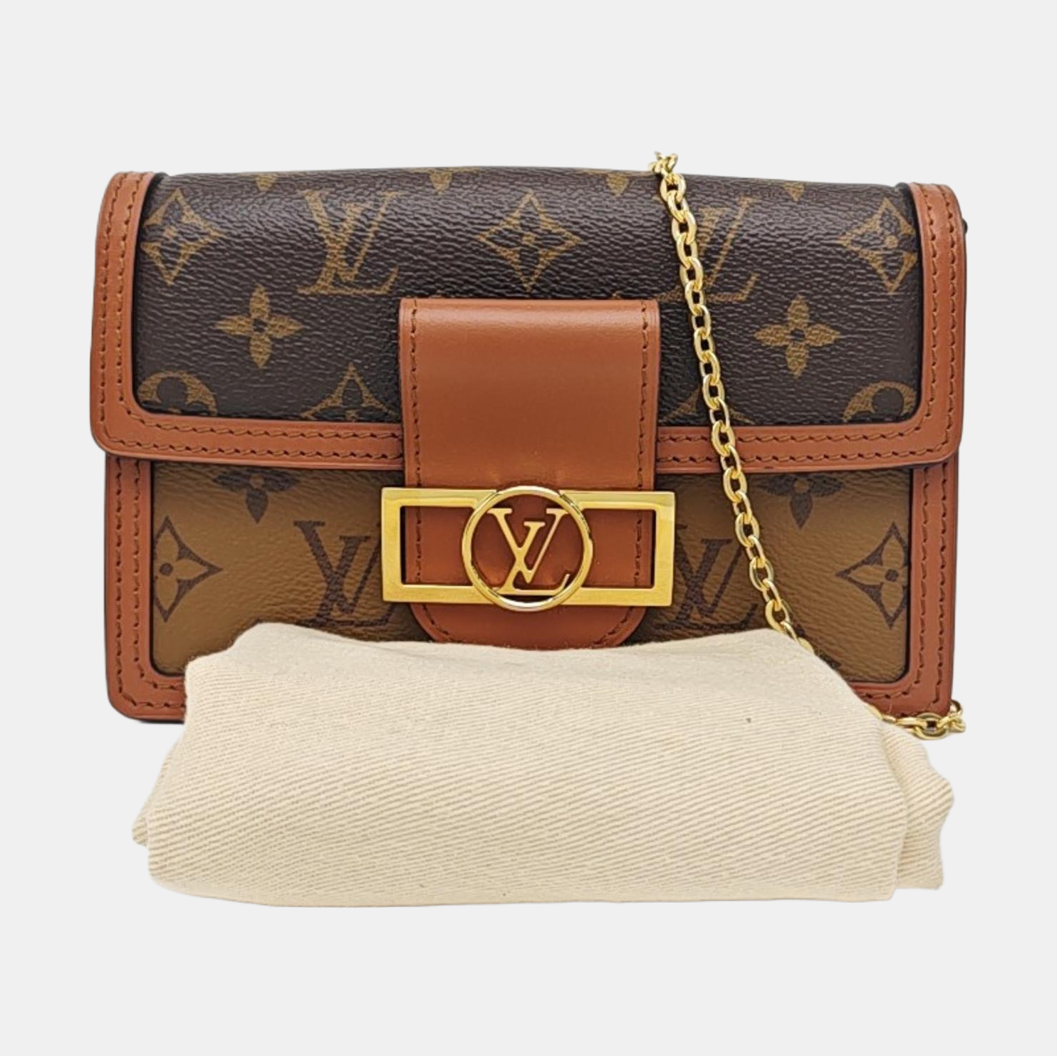 DAUPHINE WOC Monogram Coated Canvas Brown