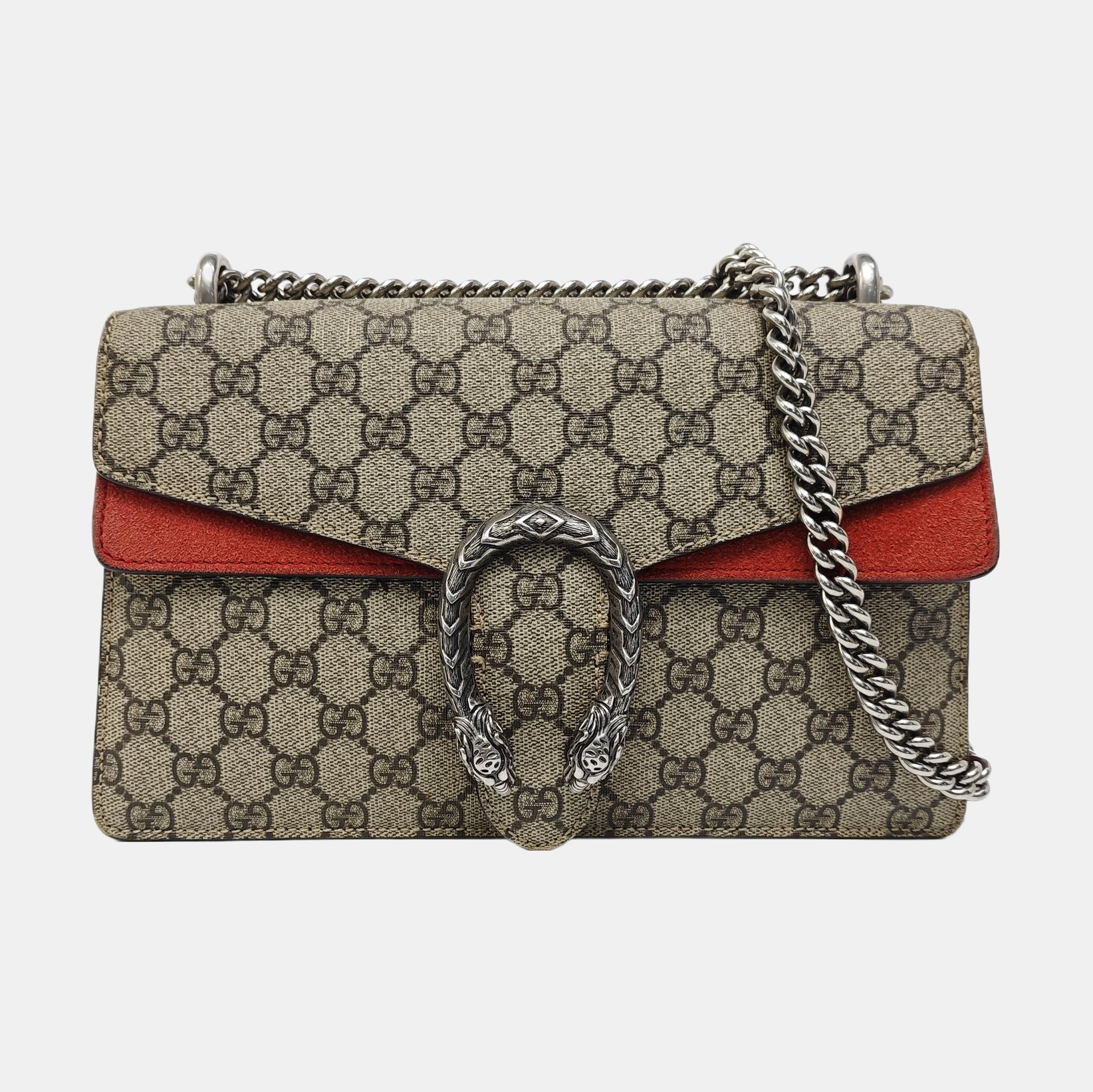 Dionysus Small Monogram Coated Canvas Black