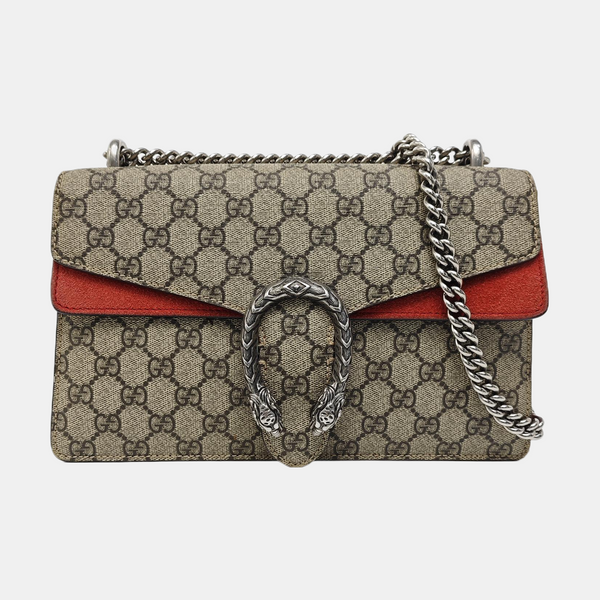 Dionysus Small Monogram Coated Canvas Black