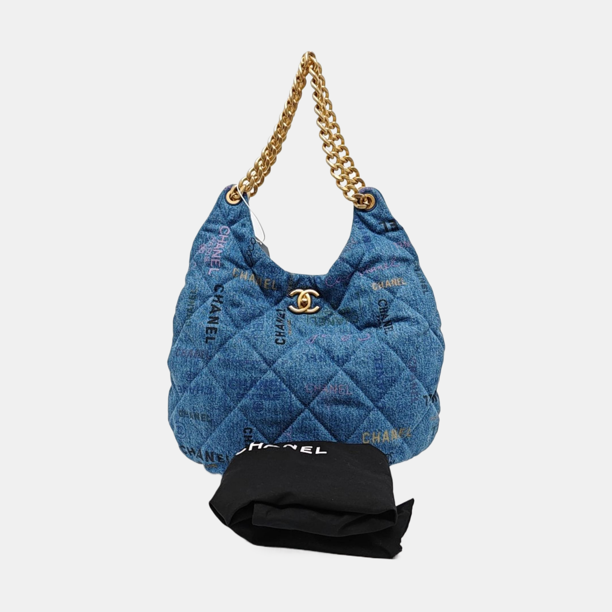 Quilted Fabric Blue
