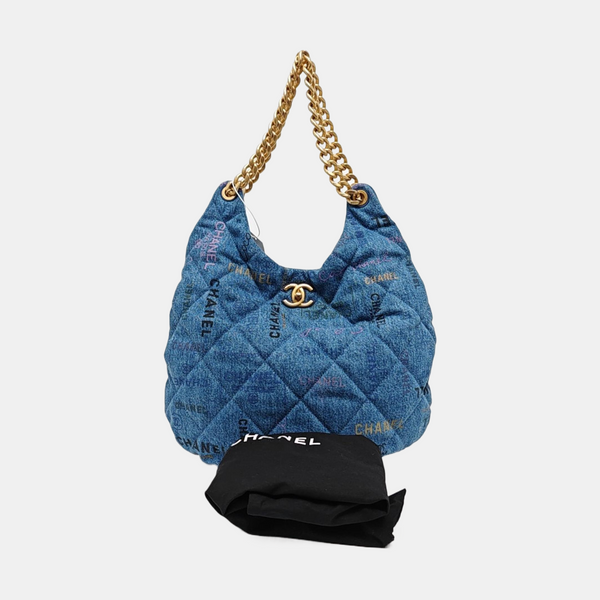 Quilted Fabric Blue