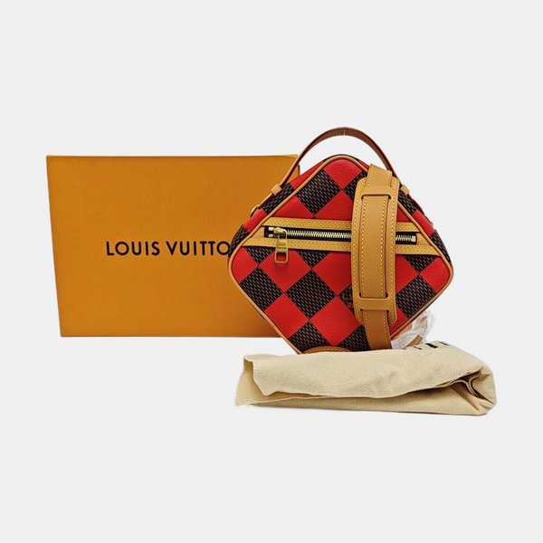 MESSENGER Damier Coated Canvas Red