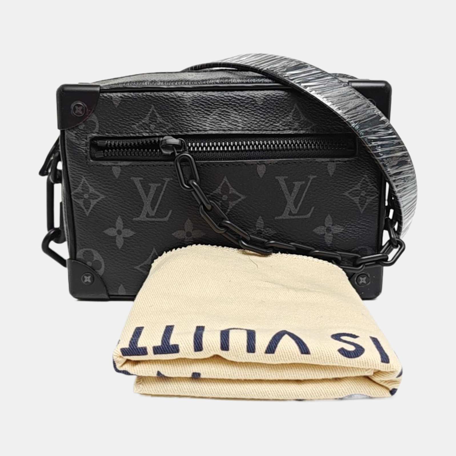 SOFT TRUNK Mini Monogram Coated Canvas Black