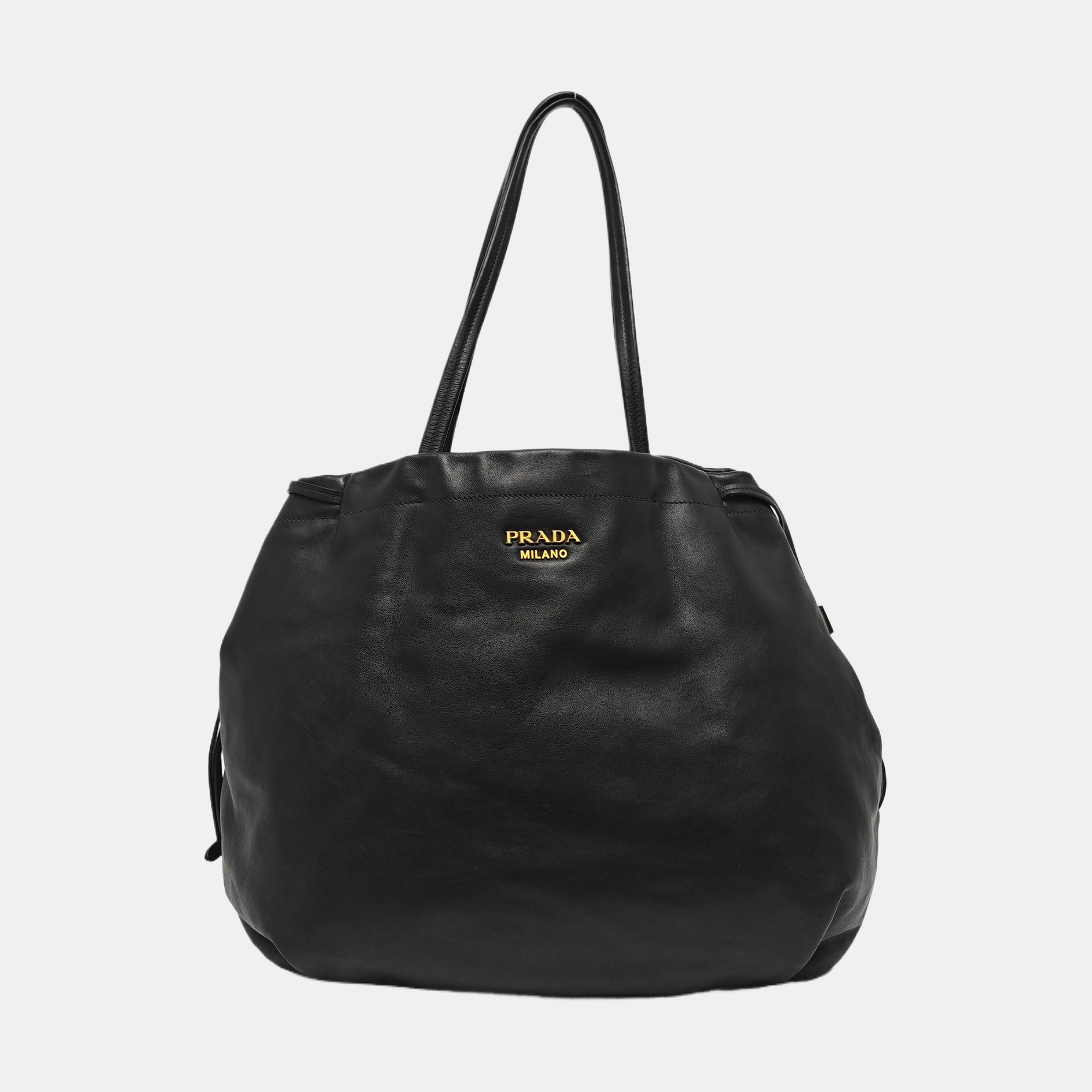Calfskin Tote Bag Black