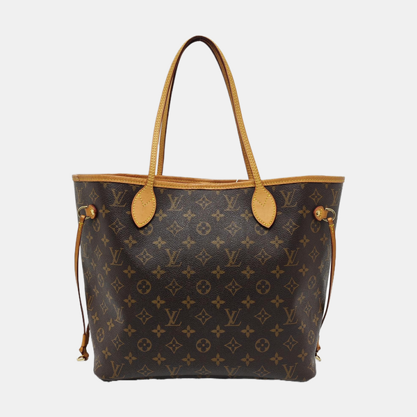 NEVERFULL MM Monogram Coated Canvas Brown