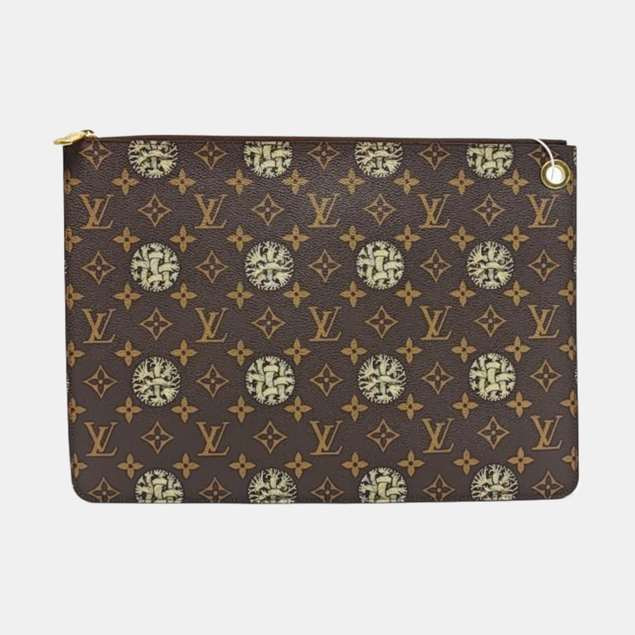 TOILLETTE Monogram Coated Canvas Brown