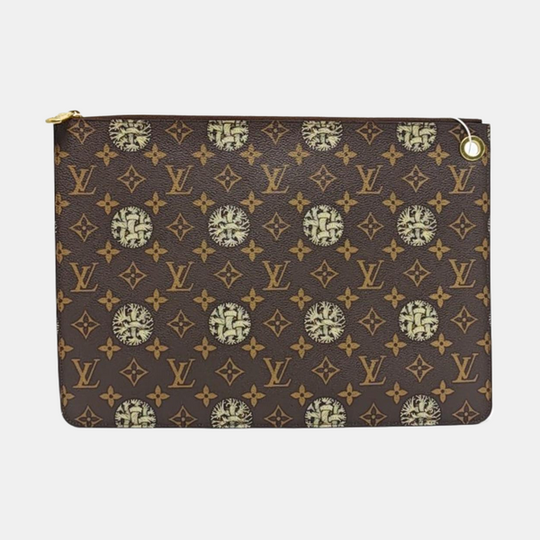 TOILLETTE Monogram Coated Canvas Brown