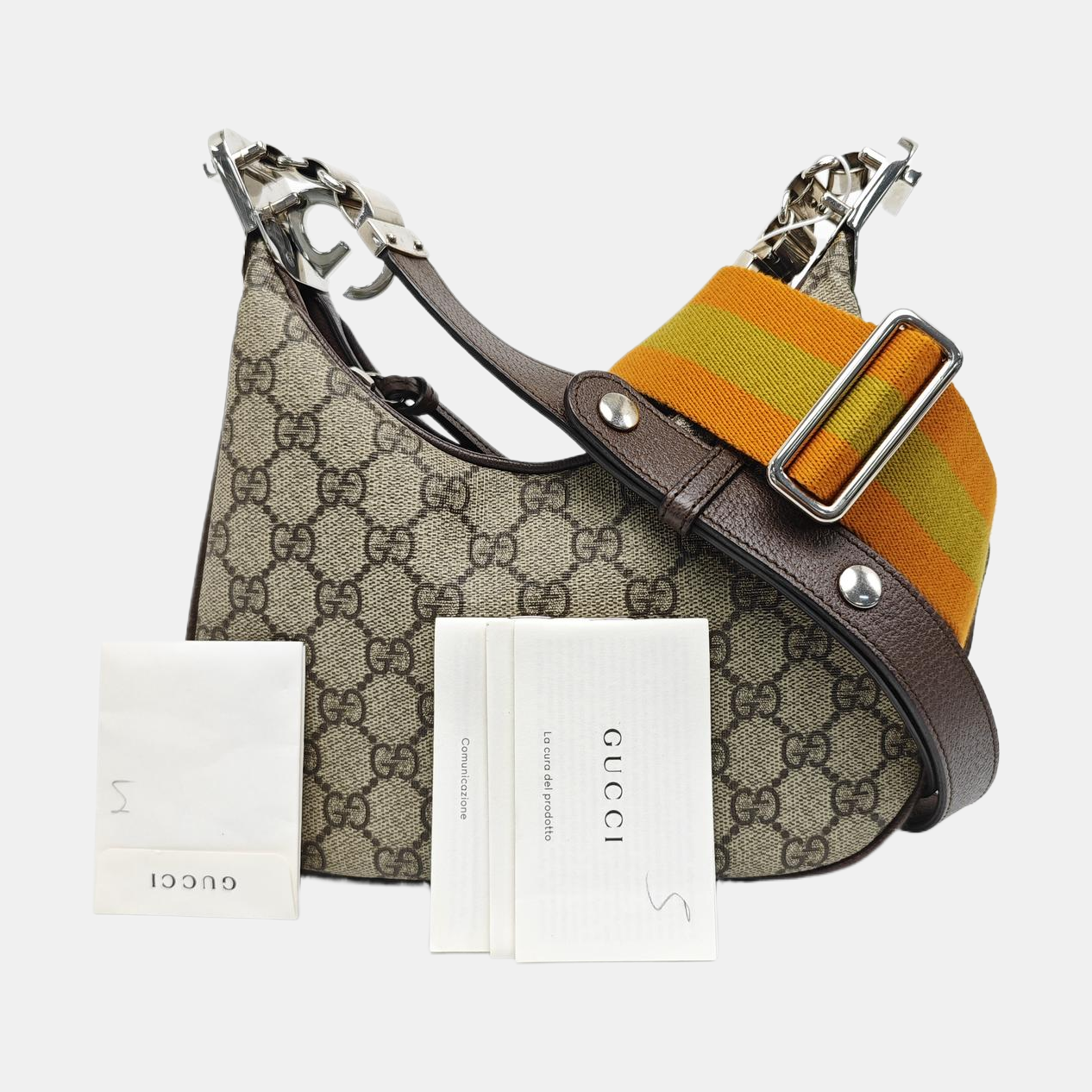 Monogram Coated Canvas Shoulder Bag Beige