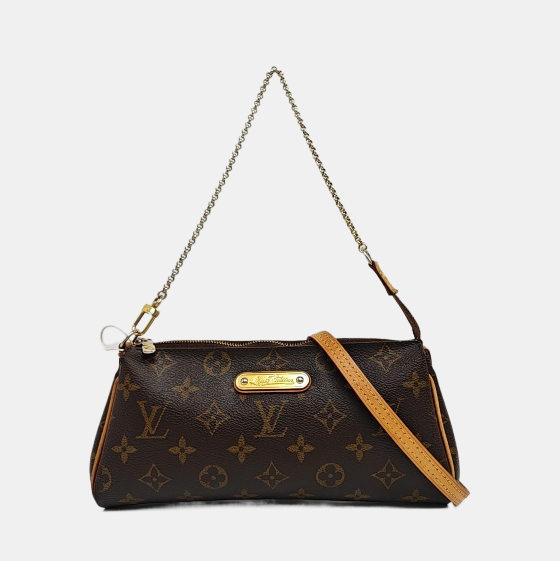 EVA Monogram Coated Canvas Brown