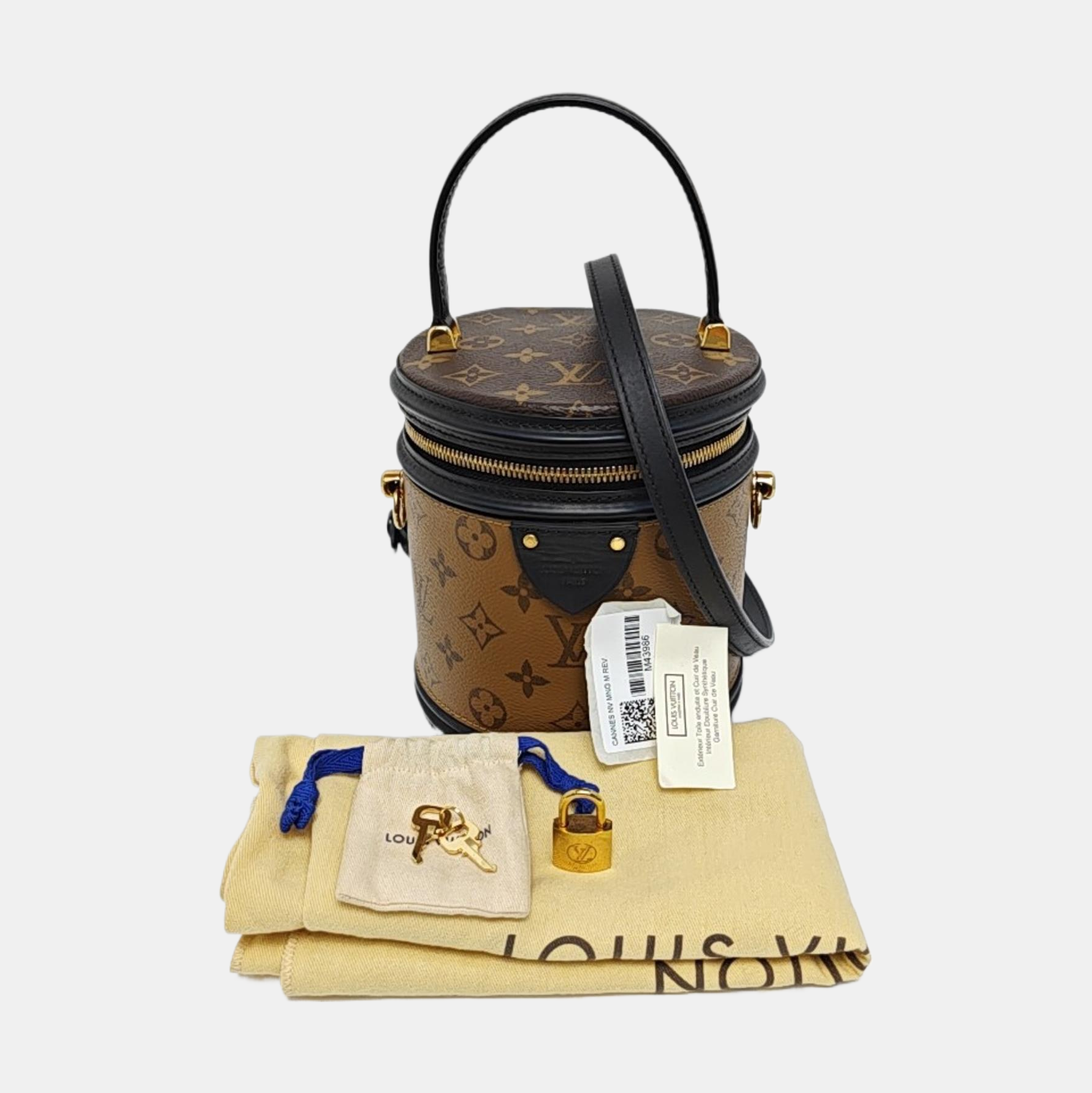CANNES PM Monogram Coated Canvas Brown