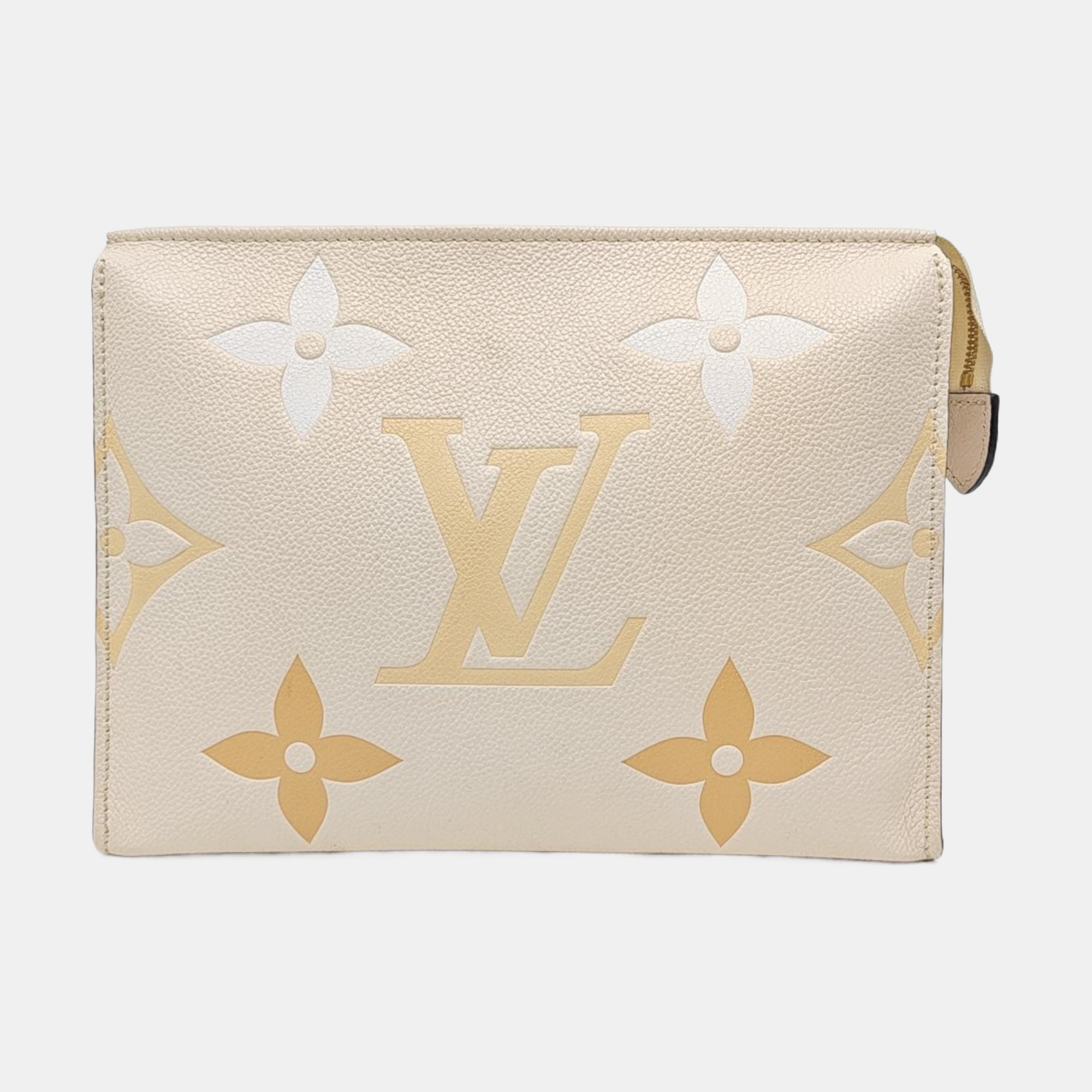 TOILET POCKET 26 Calfskin Beige