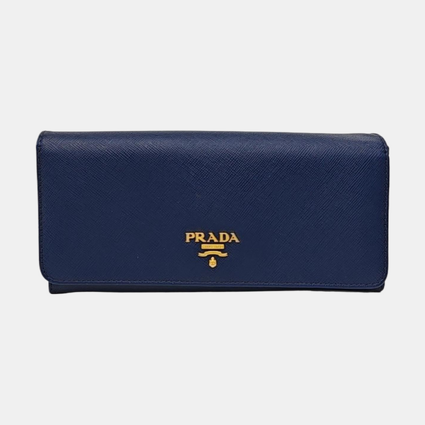 Mini Bag Saffiano Calfskin Blue Wallet