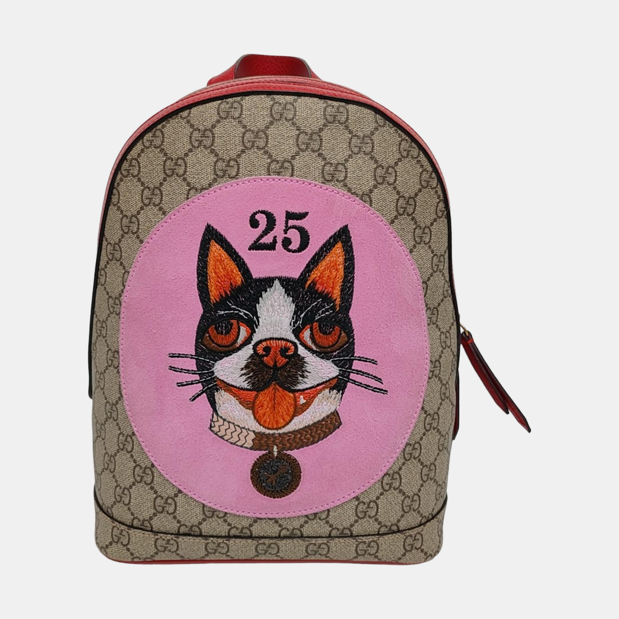 Monogram Coated Canvas Backpack Beige