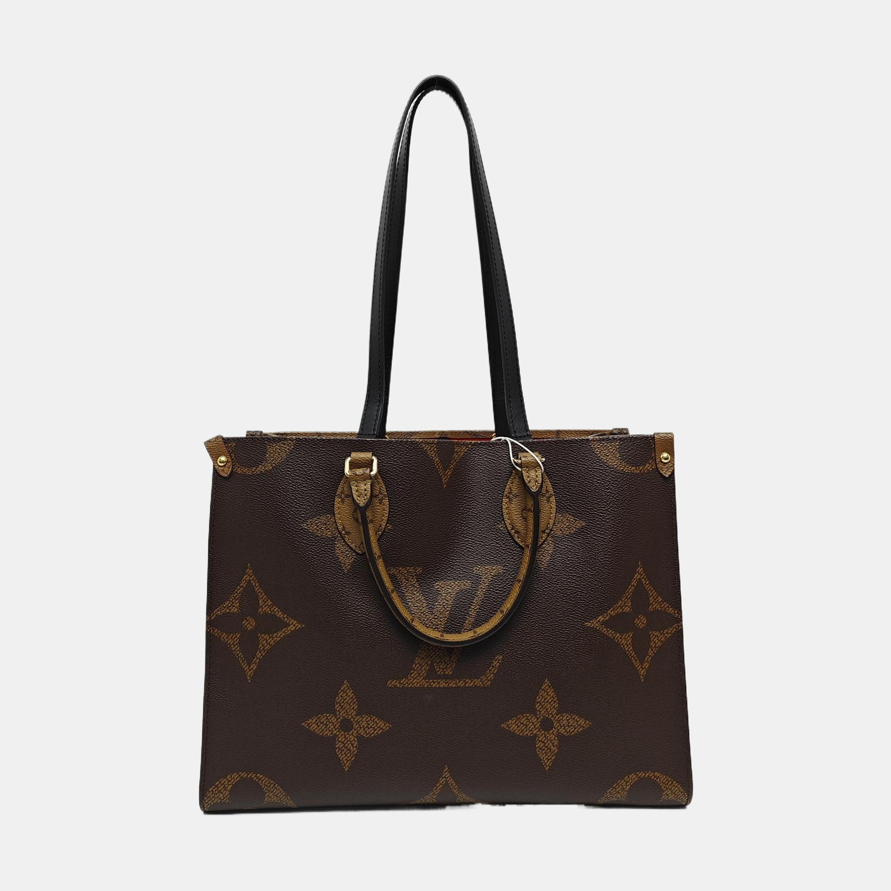 Authenticated pre-owned  ONTHEGO MM Monogram Coated Canvas Brown - Tote Bag at Looply