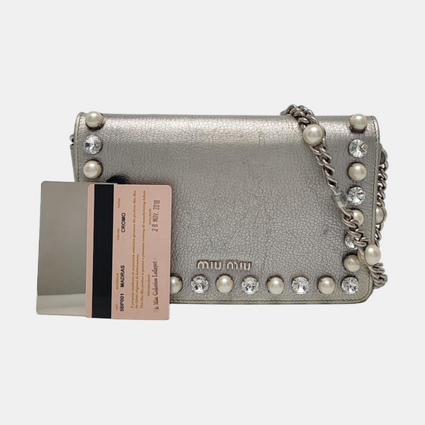 Glacé Calf Calfskin Silver