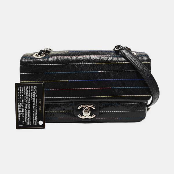 CLASSIC FLAP Small Quilted Leather Black