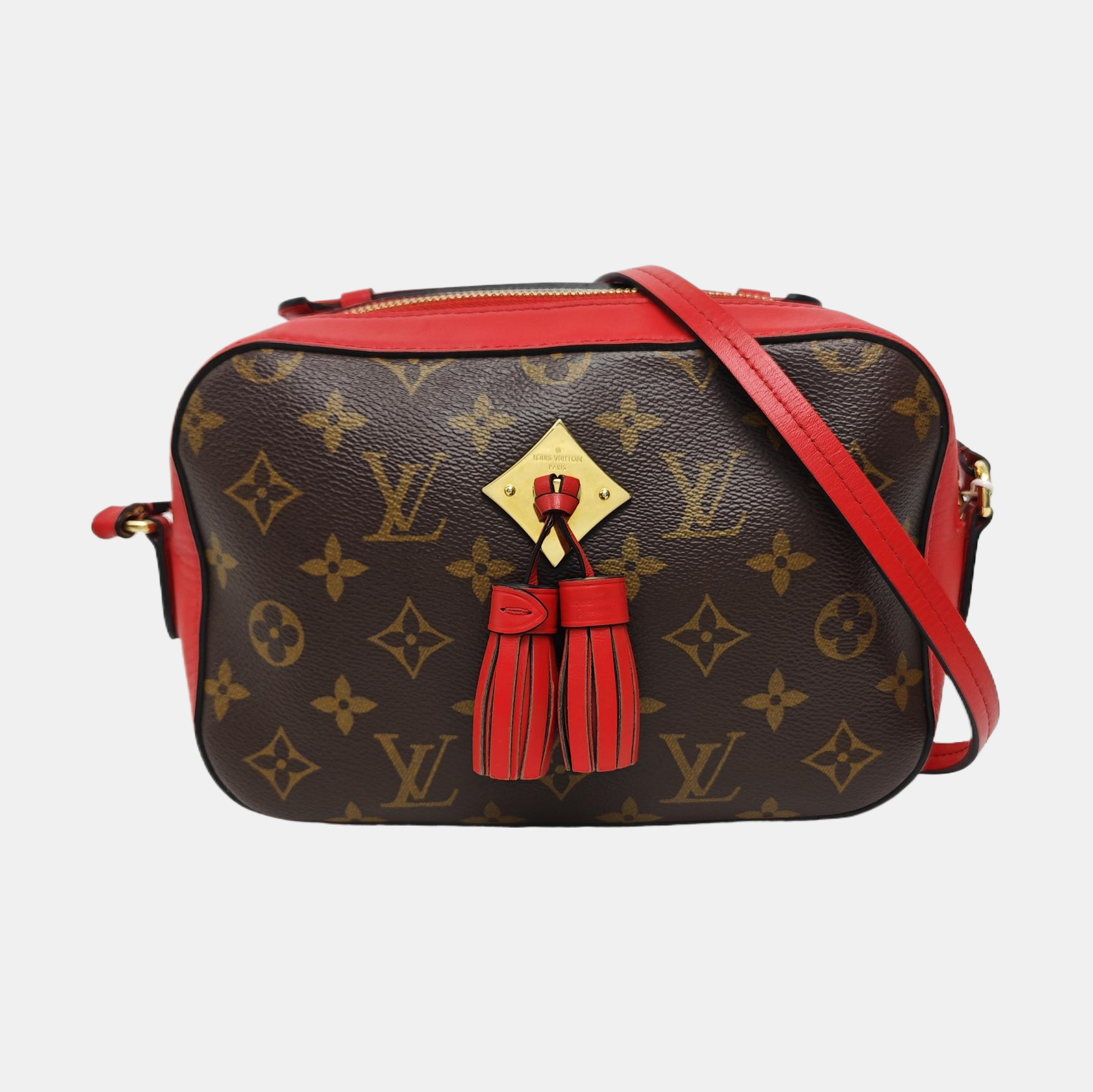 SAINTONGE Monogram Coated Canvas Brown