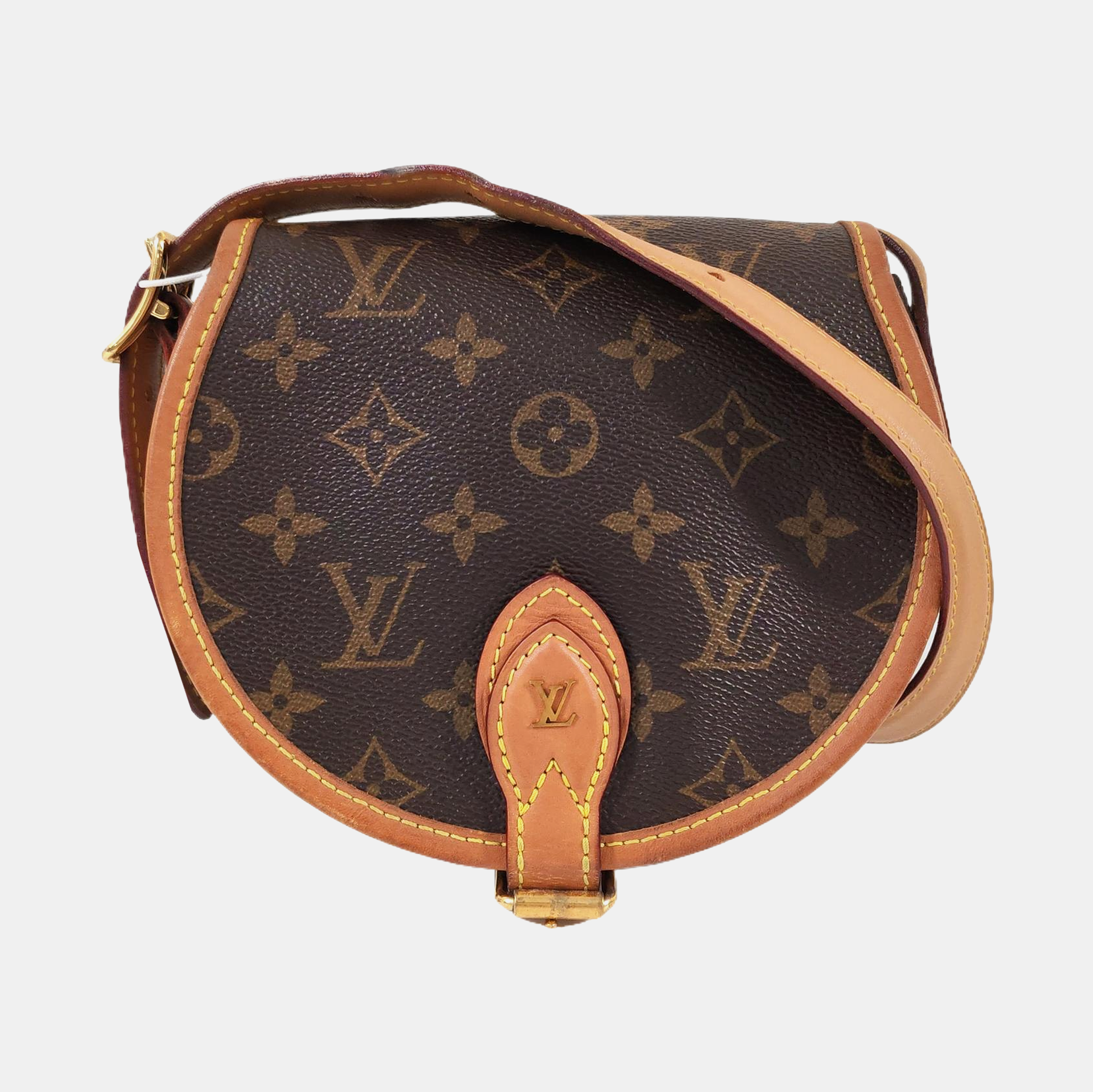 TAMBOURINE Monogram Coated Canvas Brown