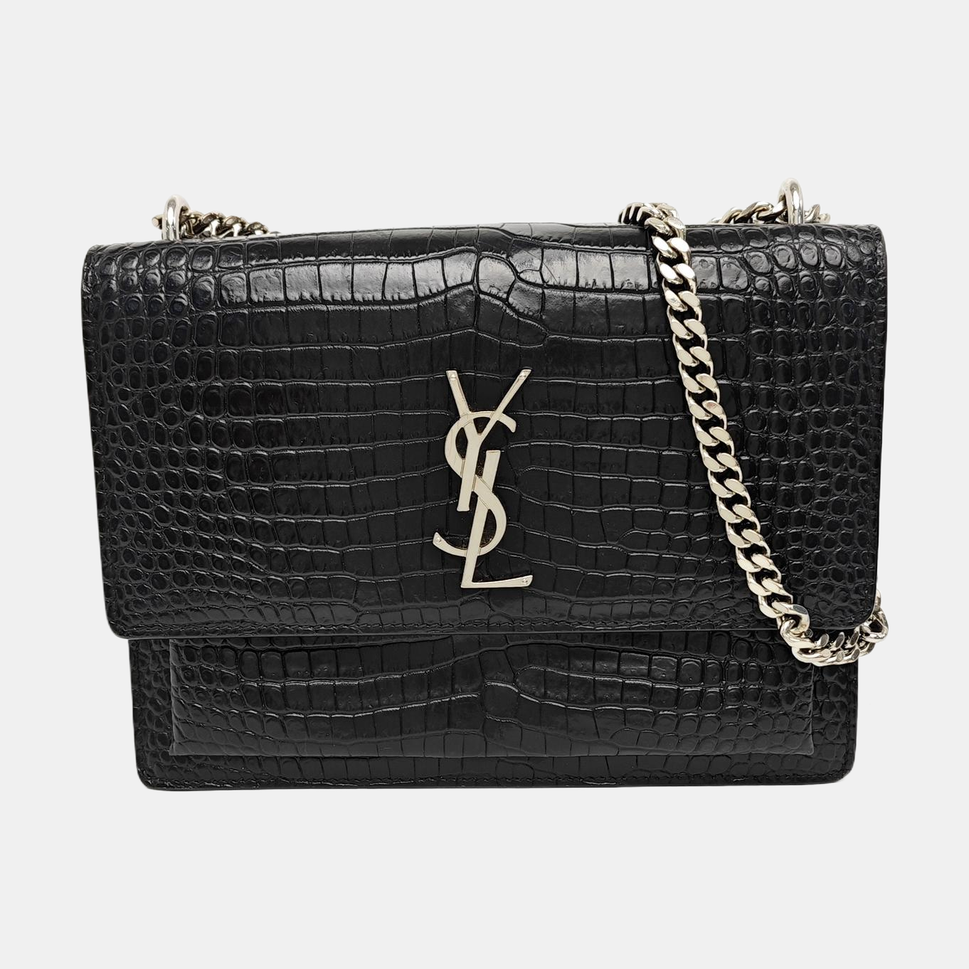 SUNSET Medium Calfskin Black