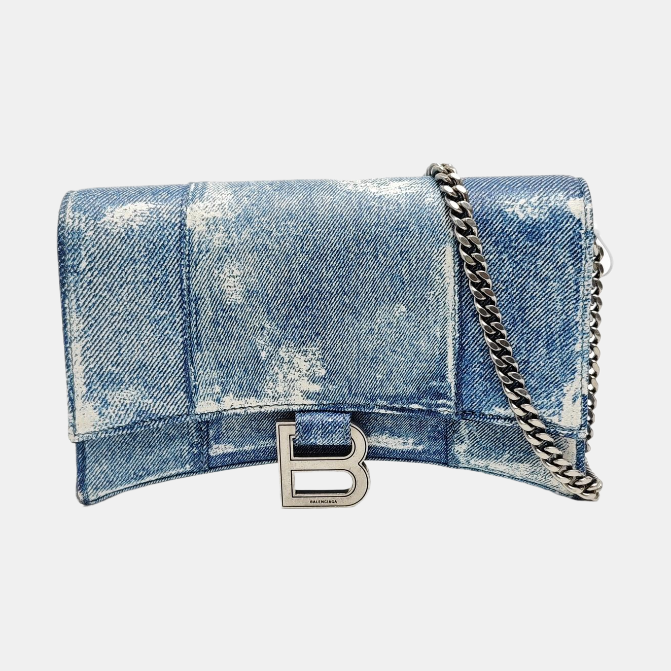 Hourglass Small Calfskin Blue