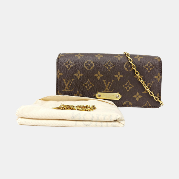Lily Monogram Coated Canvas Brown