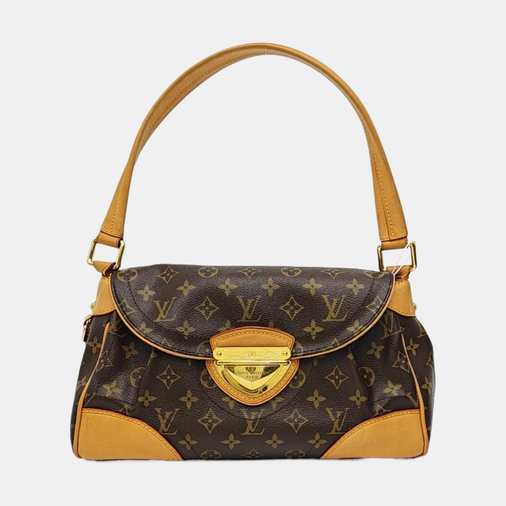 BEVERLY MM Monogram Coated Canvas Brown