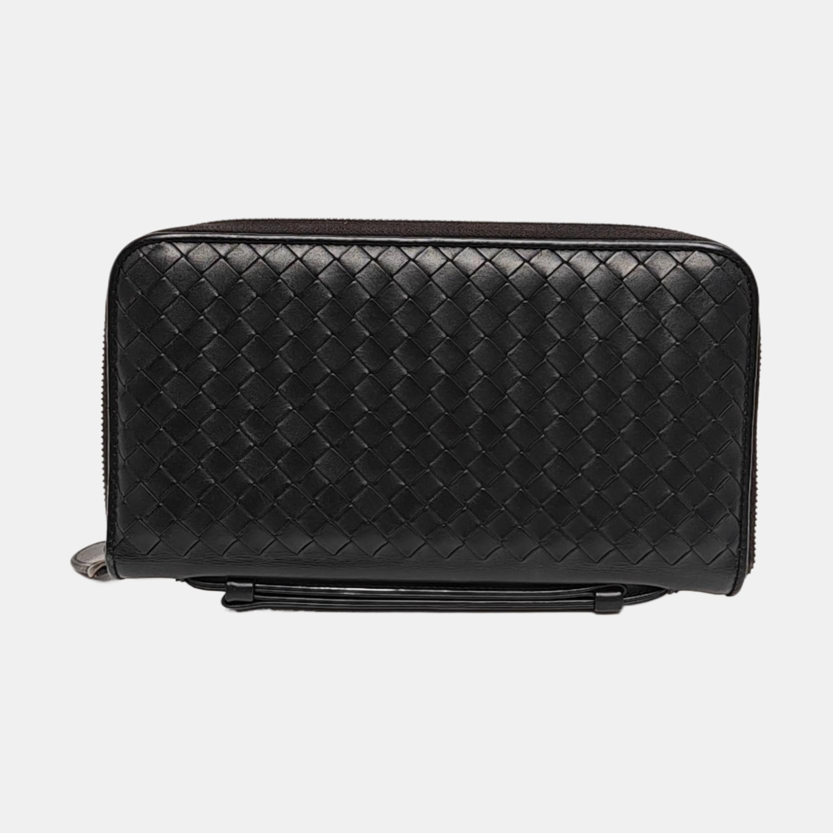 Calfskin Top Handle Bag Black