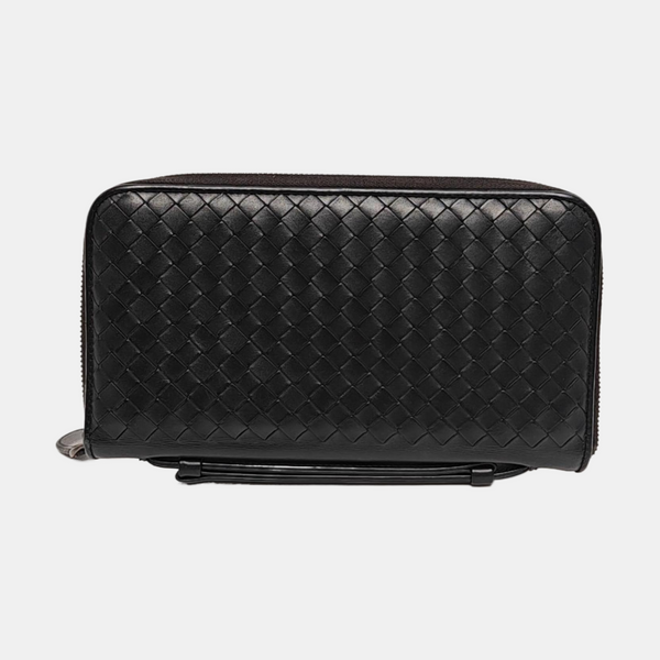 Calfskin Top Handle Bag Black