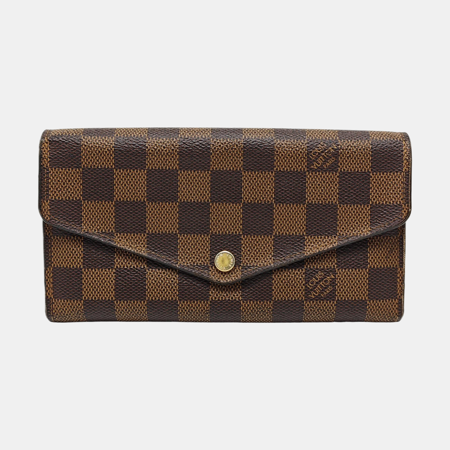 JOSÉPHINE Damier Ebene Coated Canvas Brown Wallet